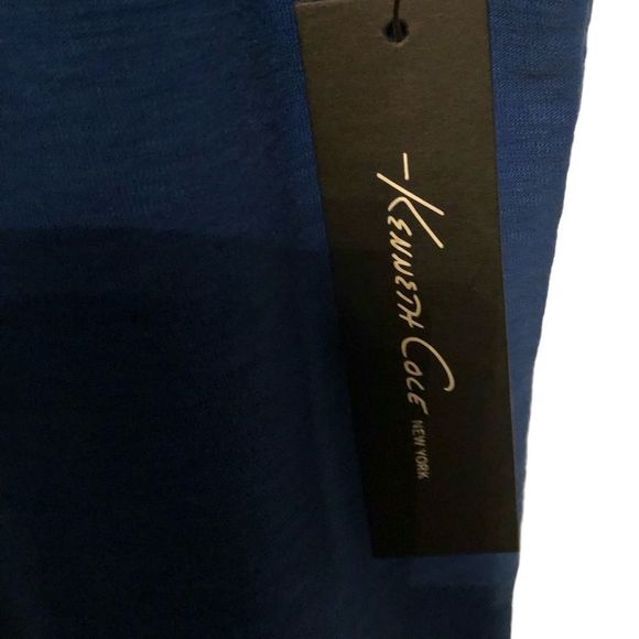 Kenneth Cole New York V Neck Pocket T-Shirt, 100% cotton in Caribbean Bl… - Picture 5 of 8